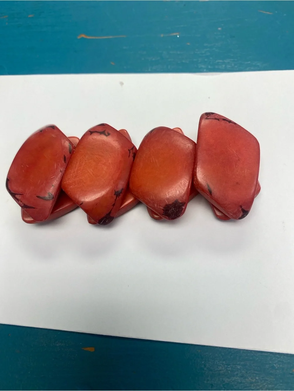 Vintage Red Fashion Stretch Bracelet - Unbranded